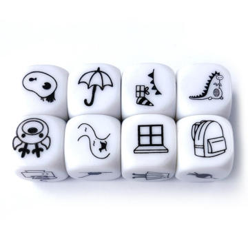 Colored dice Printing Board Game Educational Toys